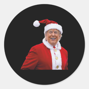 Trump Gör jul Underbar igen jultomtrumpen Runt Klistermärke