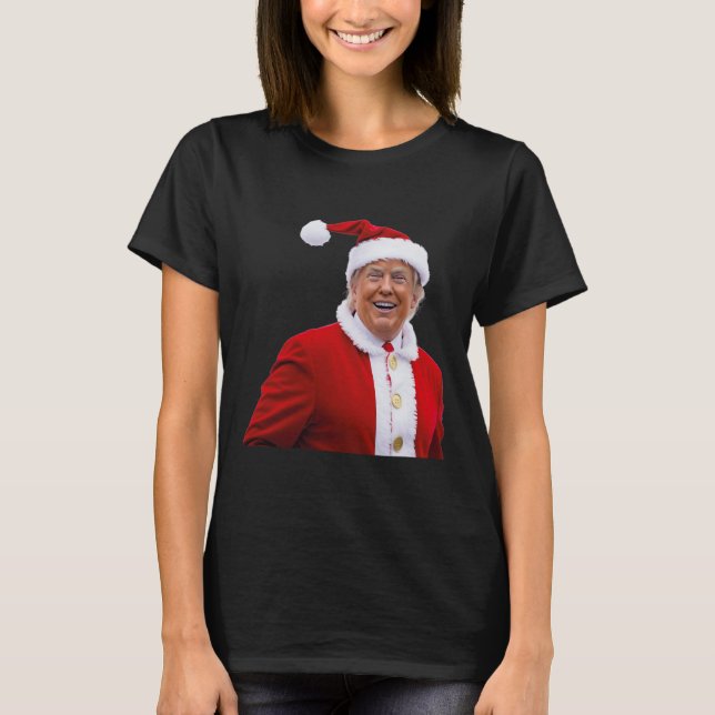 Trump Gör jul Underbar igen jultomtrumpen T Shirt (Framsida)