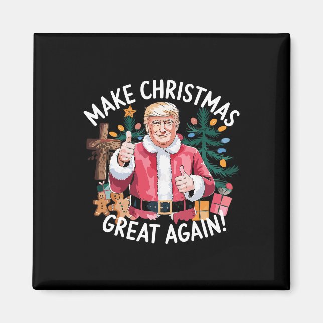 Trump Gör julen Underbar igen julklapp t Magnet (Framsidan)