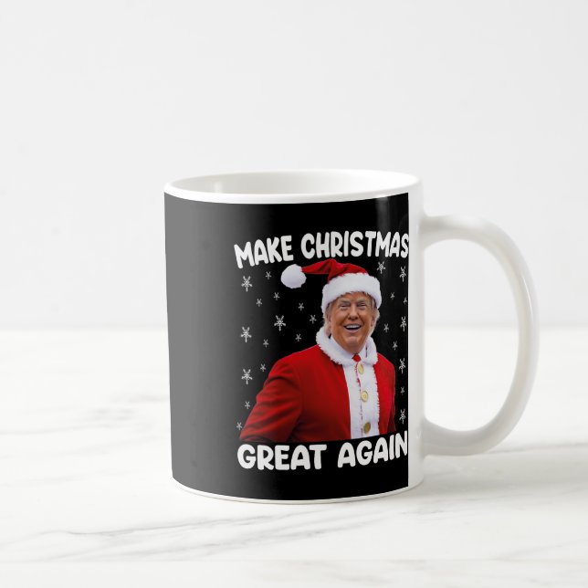Trump Gör julen Underbar igen jultomten 1 Kaffemugg (Höger)