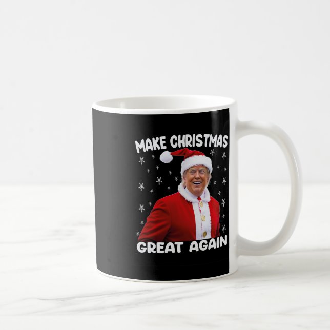 Trump Gör julen Underbar igen jultomten 1 Kaffemugg (Höger)