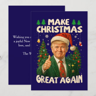 Trump Gör julen Underbar igen Mörk blått