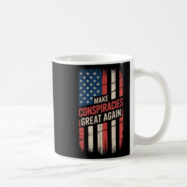 Trump Gör konspirationerna Underbara igen 9 Kaffemugg (Höger)
