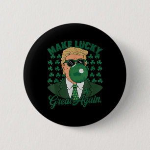 Trump Gör Lucky Underbar igen St. Patricks Day Knapp