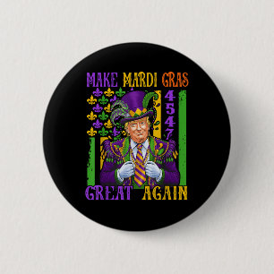 Trump Gör Mardi Gras Underbar igen lustigt Parad Knapp