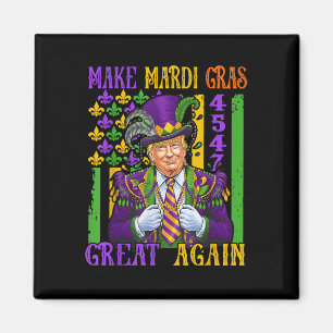 Trump Gör Mardi Gras Underbar igen lustigt Parad Magnet
