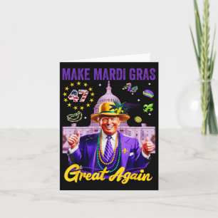 Trump Gör Mardi Gras Underbar igen, roligt Parad C Kort