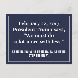 Trump Gör Mer Med Mindre Regering Stopp Svindeln Vykort