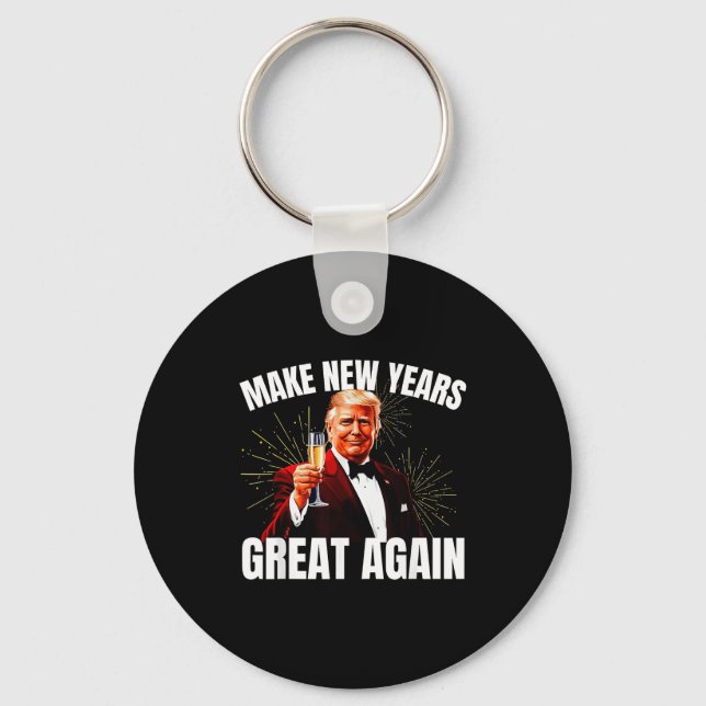 Trump Gör Nyår Stort Igen Gott Nytt År Ev Nyckelring (Framsida)