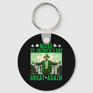 Trump Gör St Patrick's Day Större Igen Shamrock T Nyckelring