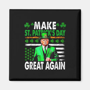 Trump Gör St patricks day Underbar igen amerikansk Magnet