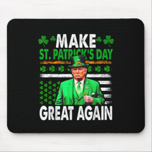 Trump Gör St patricks day Underbar igen amerikansk Musmatta