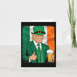 Trump Gör St patricks day Underbar igen Irish Beer Kort