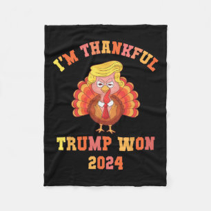 Trump Gör Thanksgivingen Underbar igen Jag är tack Fleecefilt