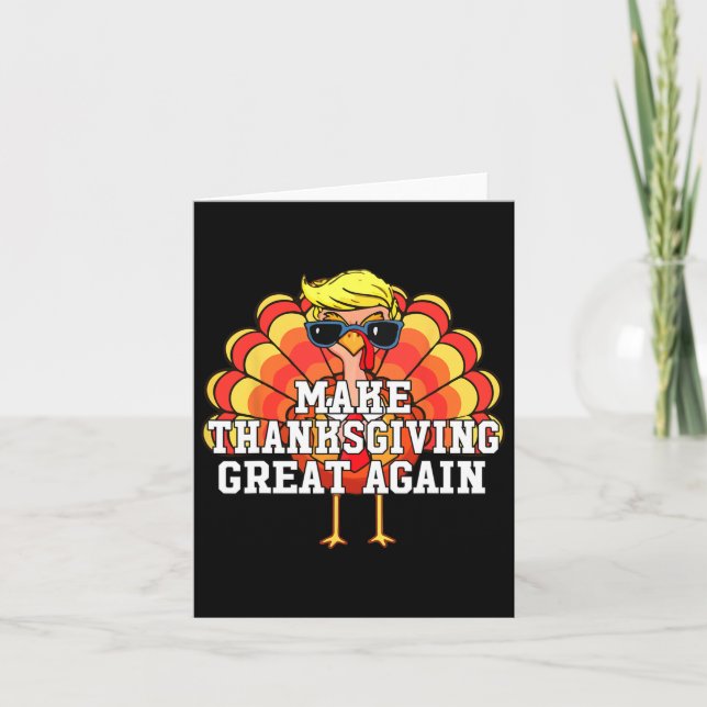Trump Gör Thanksgivingen Underbar igen, lustigt Tu Kort (Framsida)