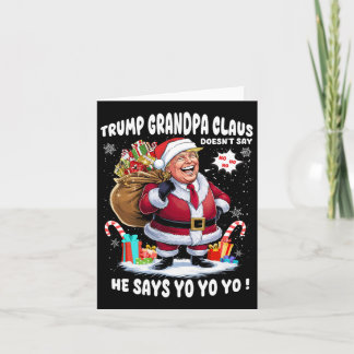Trump Grandpa Claus Unyo jul Kort