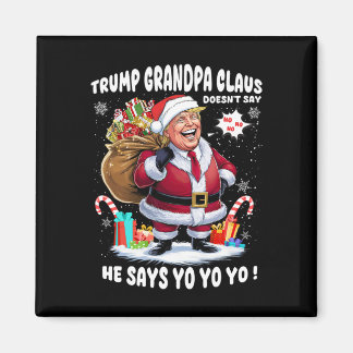 Trump Grandpa Claus Unyo jul Magnet