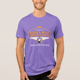 Trump Gräns Wall Construction Novelty T Shirt