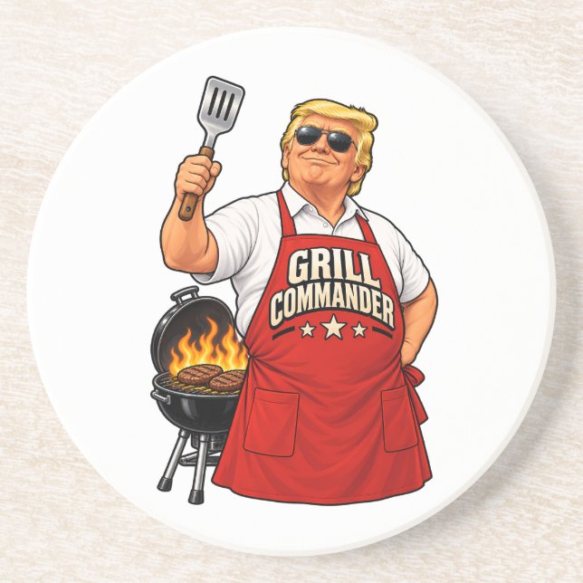 Trump Grill Commander BBQ Runt Stenunderlägg Underlägg (Framsidan)