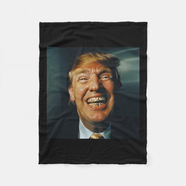 Trump Grillz Fleecefilt (Framsidan)
