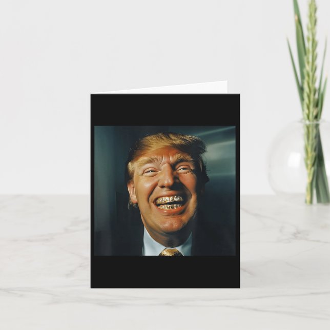 Trump Grillz, president Trump 2024 Kort (Framsida)