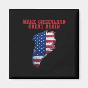 Trump Grönland USA flagga gör Grönland Underbart A Magnet