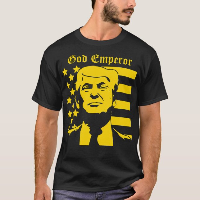 Trump - Gud Emperor T Shirt (Framsida)
