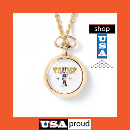 Trump Guld 💖 Presidentens 💕 USA 45 47 Armbandsur