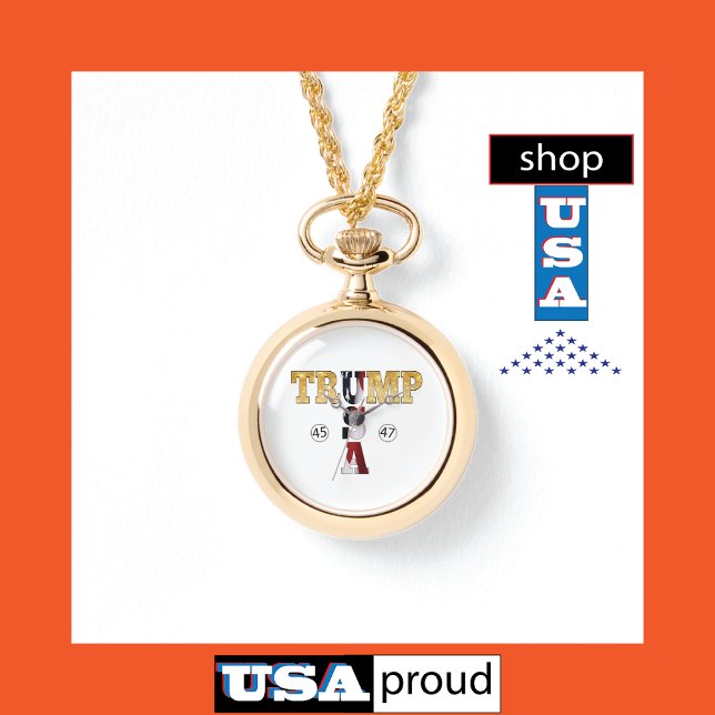 Trump Guld 💖 Presidentens 💕 USA 45 47 Armbandsur (Skapare uppladdad)
