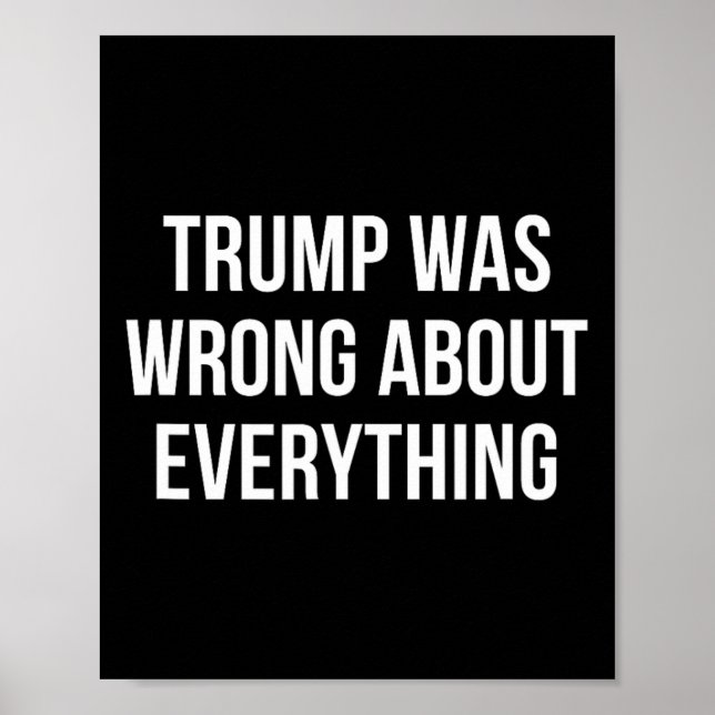 Trump hade fel om allt - 1  poster (Framsidan)