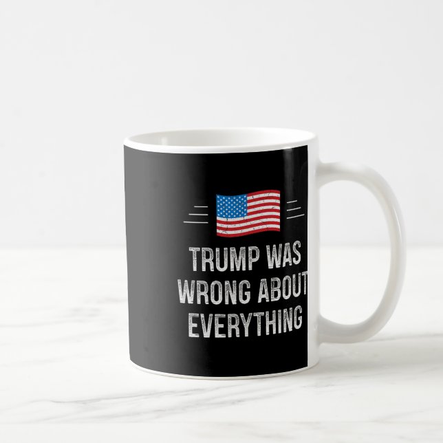 Trump hade fel om allt - Vintage stil - Kaffemugg (Höger)
