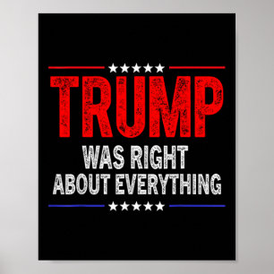 Trump hade rätt om allting amerikansk rolig poster