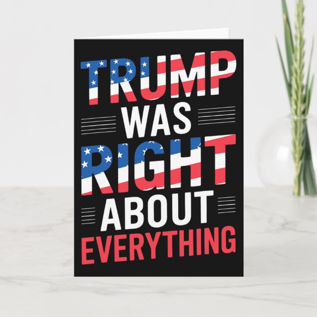Trump hade rätt om allting  kort (Framsida)