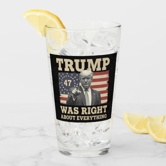 Trump hade rätt om allting USA Amerika Glaskopp (Framsida Ice)