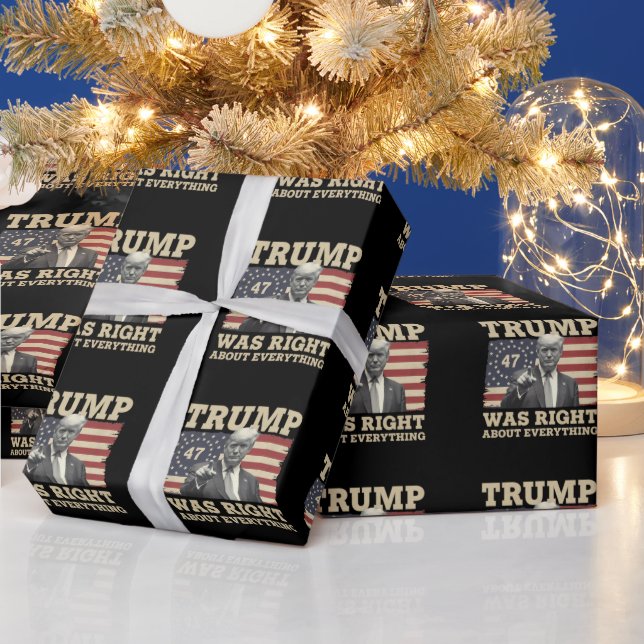 Trump hade rätt om allting USA Amerika Presentpapper (Helgdagar)