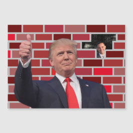 Trump Hål i Trump's Wall Funny Gag