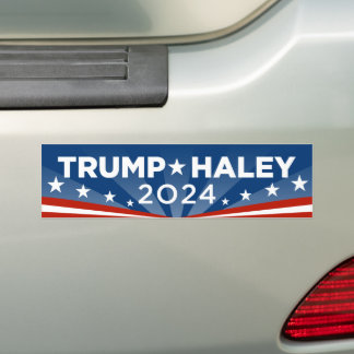 Trump Haley 2024 Bildekal