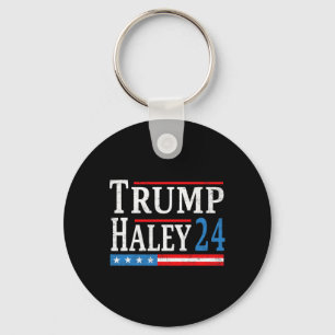 Trump Haley 2024 Presidentval Republikansk Biljett Nyckelring