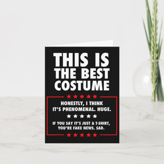 Trump Halloween Costume Kort (Framsida)
