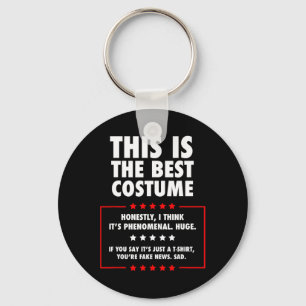 Trump Halloween Costume Nyckelring