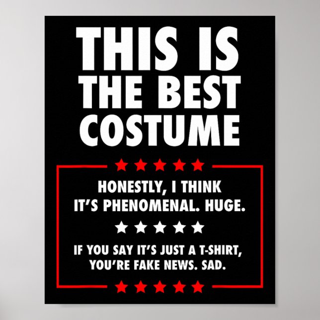 Trump Halloween Costume Poster (Framsidan)