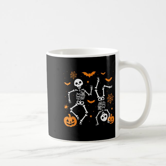 Trump Halloween skelett rolig  Kaffemugg (Höger)