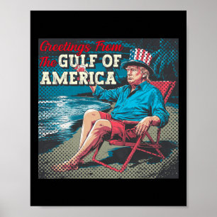 Trump Hälsning från den amerikanska Bukt-biskopsn Poster