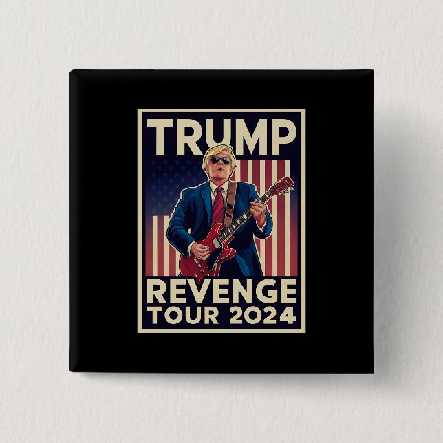 Trump Hämndturné 2024 Politisk val 2024 Knapp (Framsida)