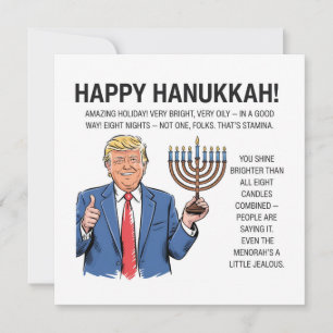 Trump Hanukkah Julkort