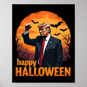 Trump Happy halloween Trump Vance Usa Trump Hallow Poster