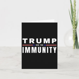 Trump har immunitet Usa valår Maga Tee  Kort