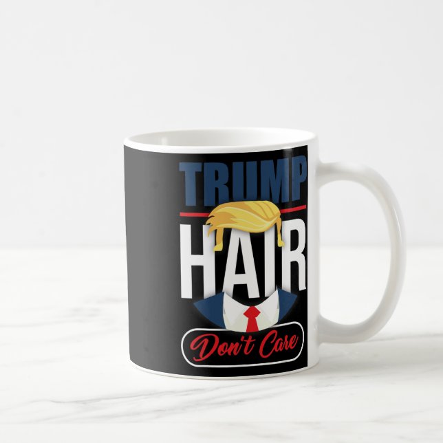 Trump Hår Spelar Ingen Roll - Rösta Donald Trump 2 Kaffemugg (Höger)