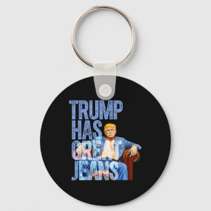 Trump Har Stora Jeans Rolig Politisk Meme Tröja M Nyckelring
