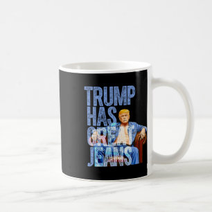 Trump Har Stora Jeans Roligt Politiskt Meme T Shir Kaffemugg
